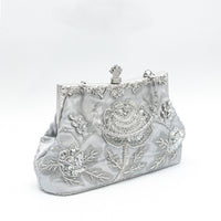 Glitter Rhinestone Geometric Delicated Embroidery Hand Bags