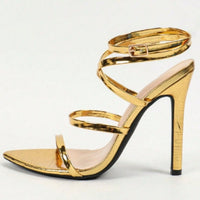 Open Toe High Heel Elegant Simple Wedding Party Shoes