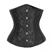 14 Bones Jacquard Corset Waist Cincher Tummy Control Shapewear Shorts