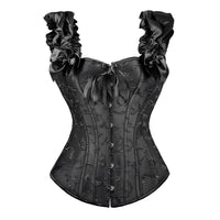 Women's Double Straps Buckle Corset Bust Lifting Shapewear Shorts