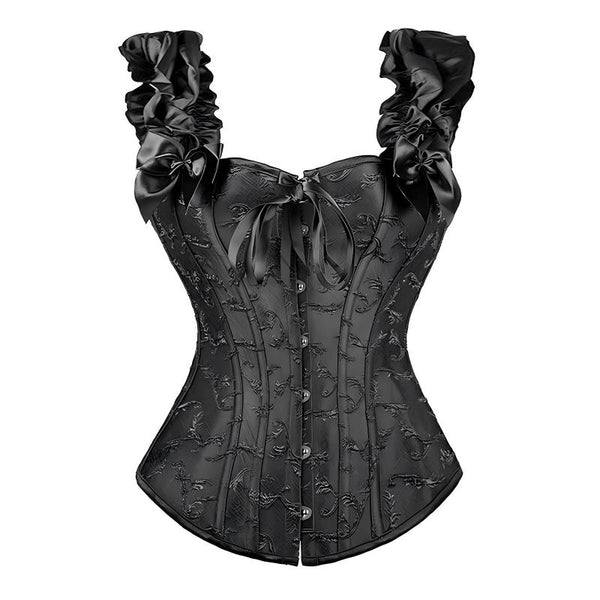 Women's Double Straps Buckle Corset Bust Lifting Shapewear Shorts