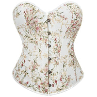 Embroidered Court Style Corset Tummy Control Lingerie Shapewear Shorts