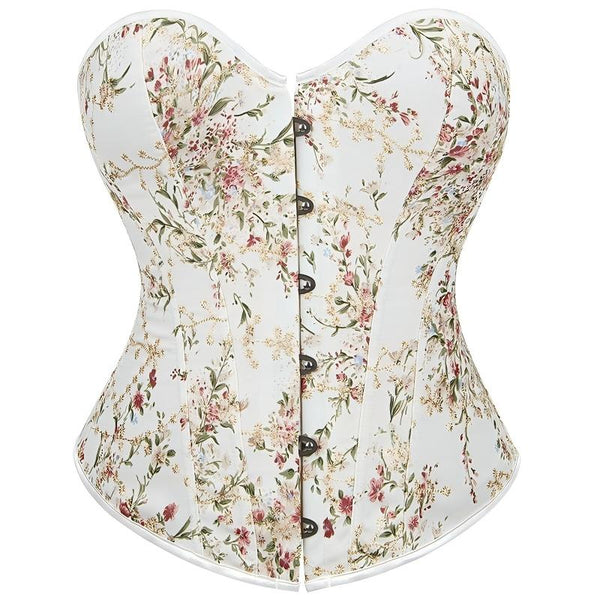 Embroidered Court Style Corset Tummy Control Lingerie Shapewear Shorts