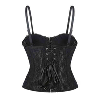 Tulle Breathable Hollow-out Court Style Corset Shapewear Shorts