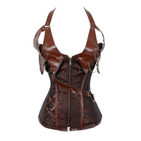 Halter Steampunk Corse Waist Shaping Tight Shapewea Shapewear Shorts